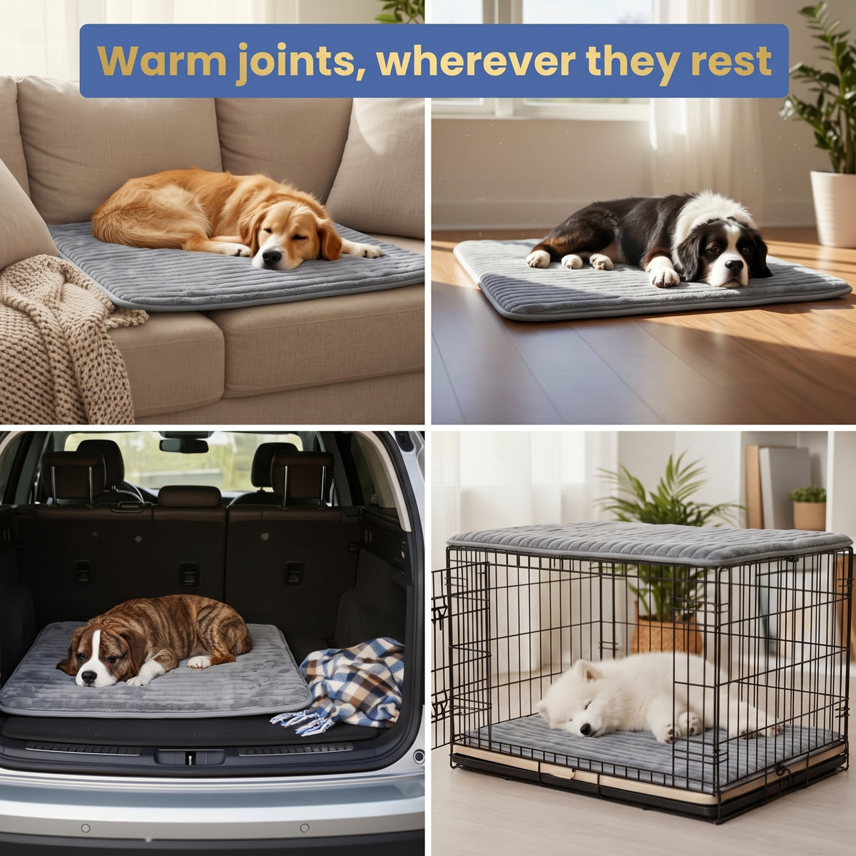 Self-Warming Dog Mat – No Plug, No Cord, Just Their Own Warmth